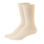 HENRIK BOMULLSOKKER 2 PAR Lys beige 41-45
