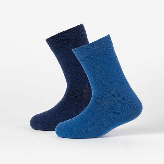 VAMLE SOKKER 2 PAR Blå 19-22