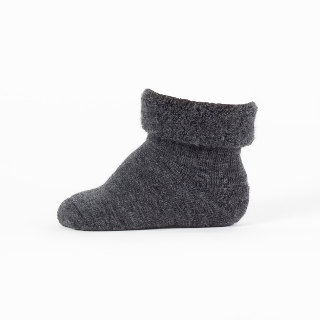 FLUFFY SOKKER Mørk grå 80