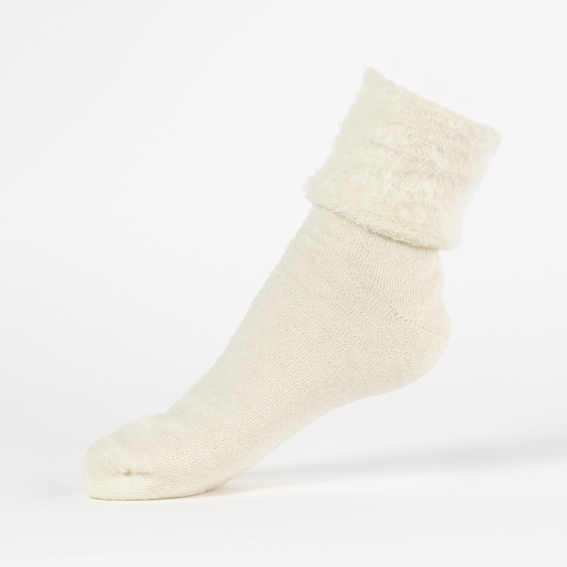 COZY SOKKER Ullhvit 36-40
