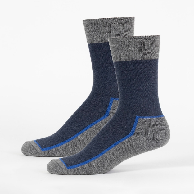 NEVADA SOKKER 2 PAR Blå/grå 41-45