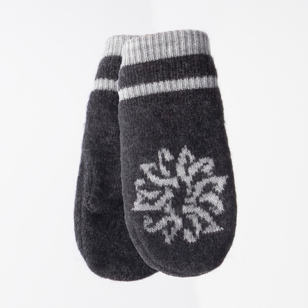 SNØFALL VOTTER Mørk grå 2-4 år