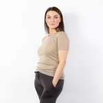 JULIE T-SKJORTE Beige S